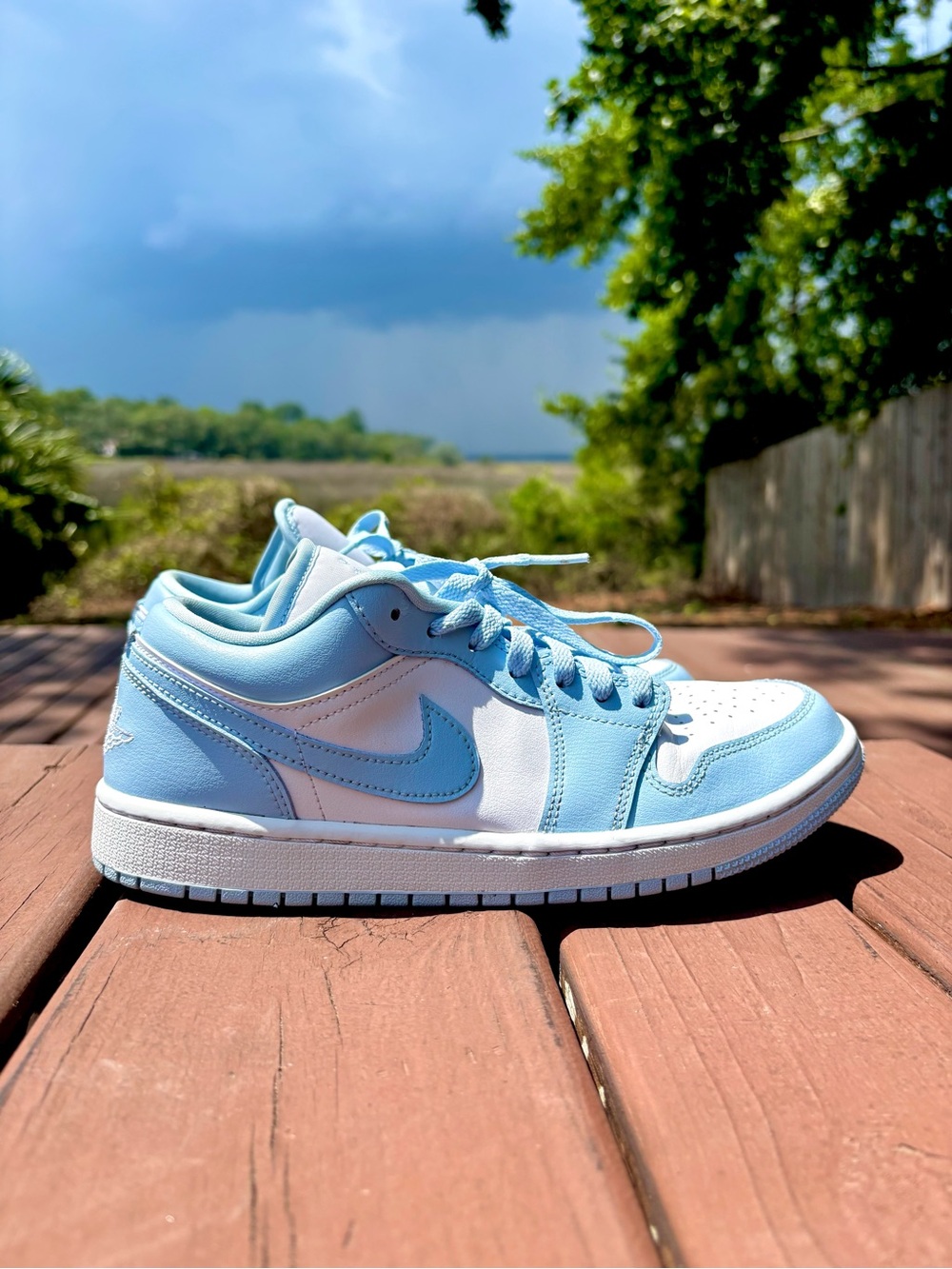 Women's Air Jordan 1 Low 'Ice Blue' Sneakers